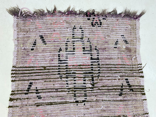 Narrow Moroccan Berber 3x8 Rug Runner, Hallway Vintage Runner Rug.