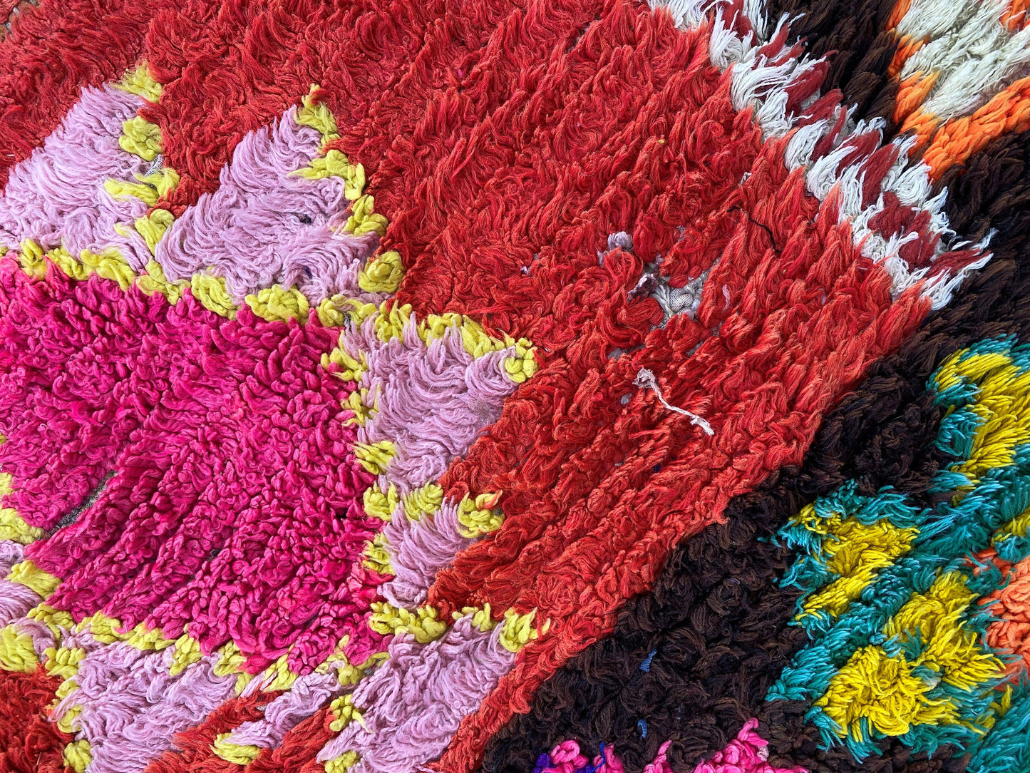 4x9 Vintage Moroccan Runner Rug, Vibrant and Stylish Berber Rug.