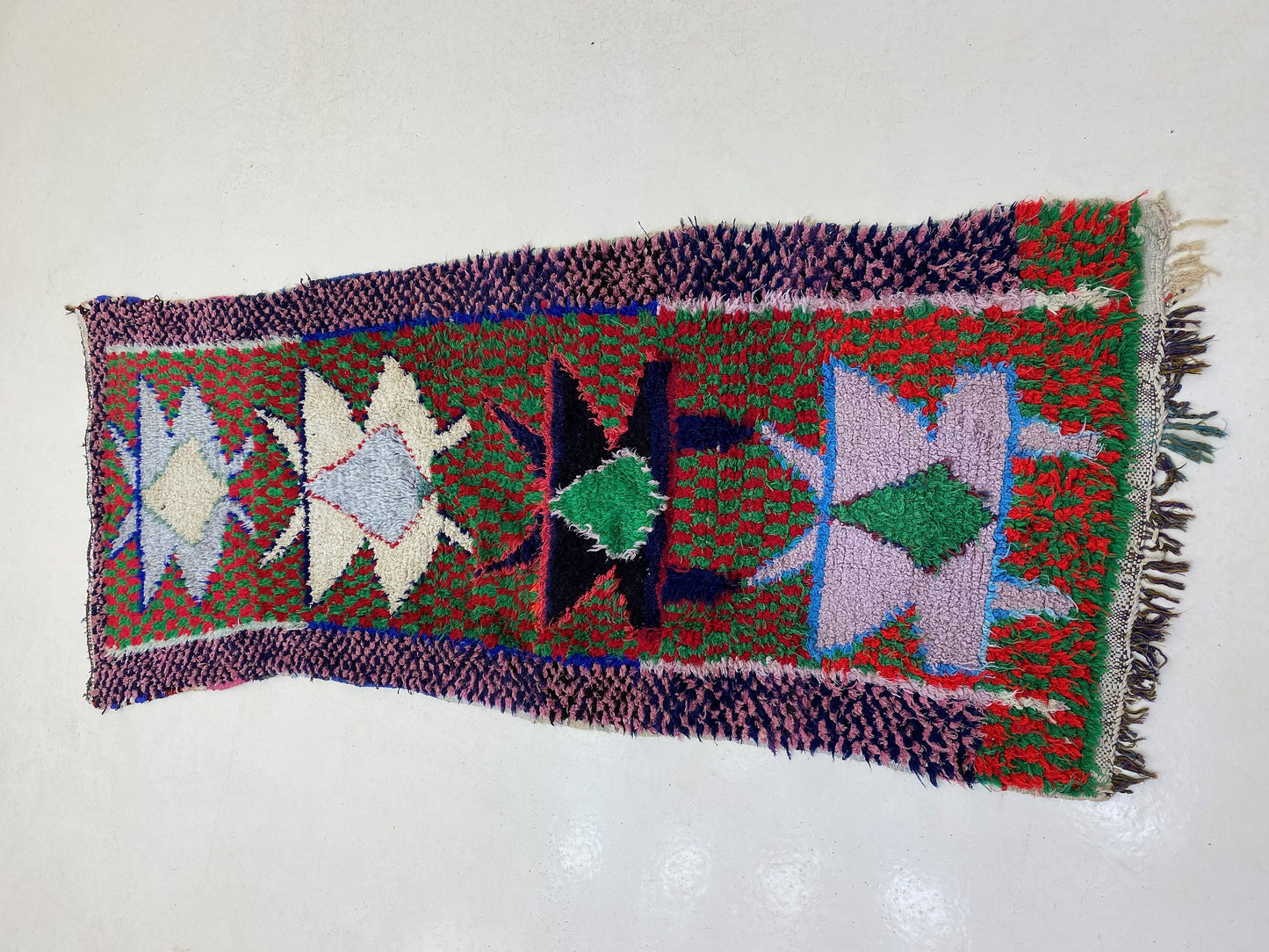 Berber Vintage Moroccan Runner Rug 8x3.