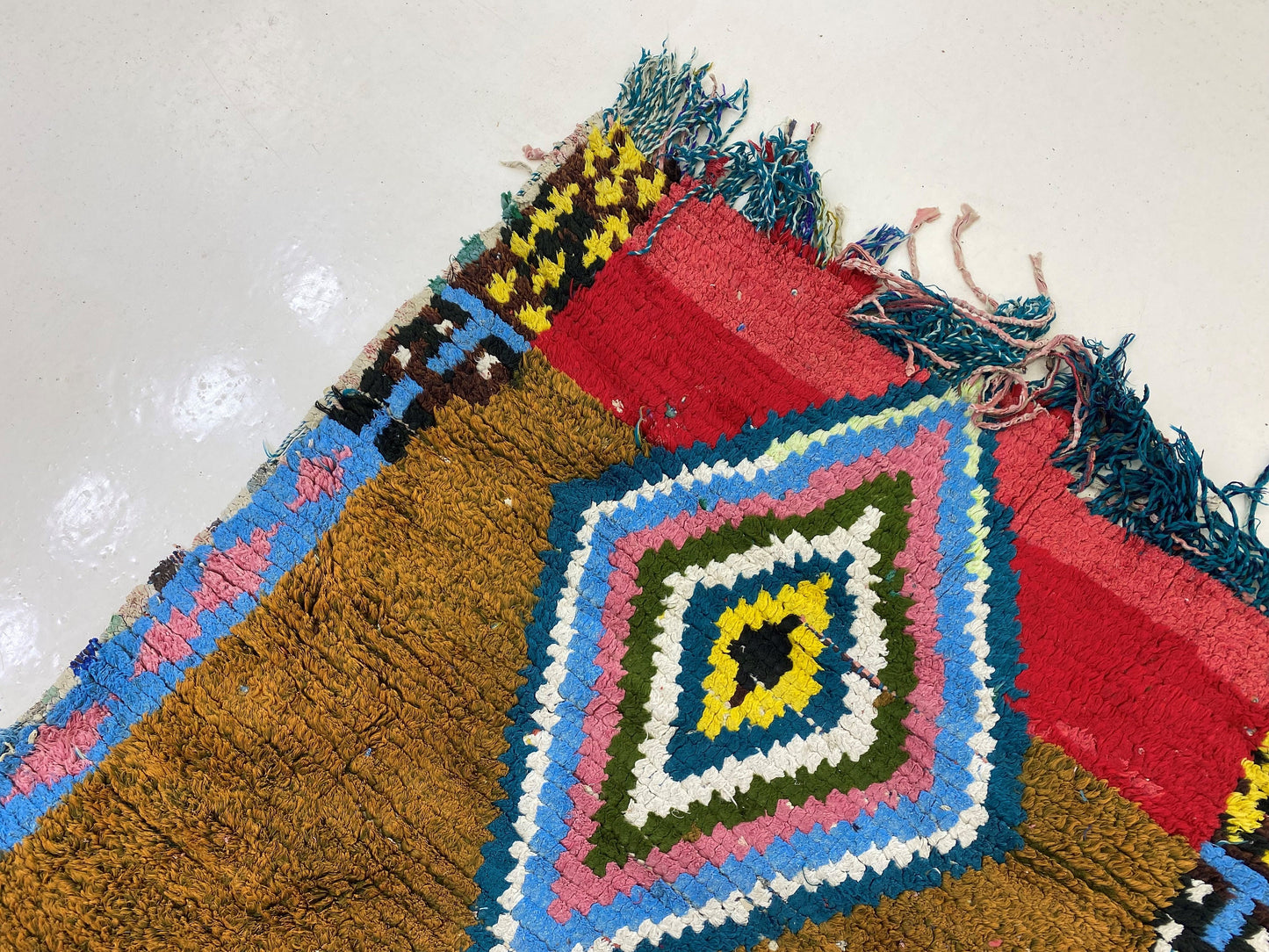 Vintage Moroccan 3x6 Rug Runner, Small Berber Style Rug Runner.