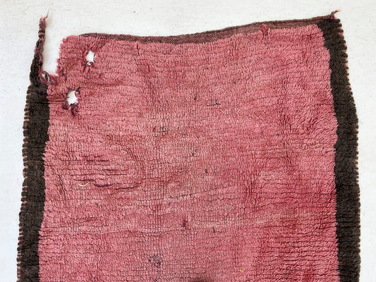 Narrow Moroccan 4x10 Runner Rug, Vintage Rose Rug Runner.