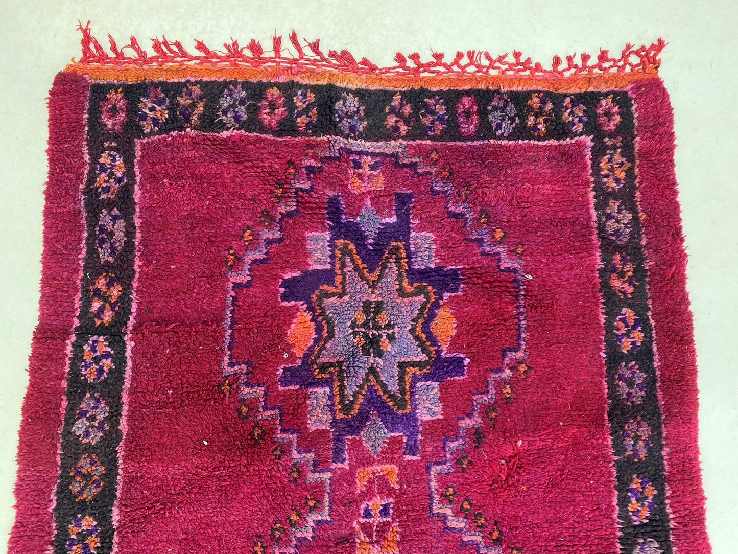 Tapis berbère marocain vintage exquis 5x11, tapis en laine Boho.