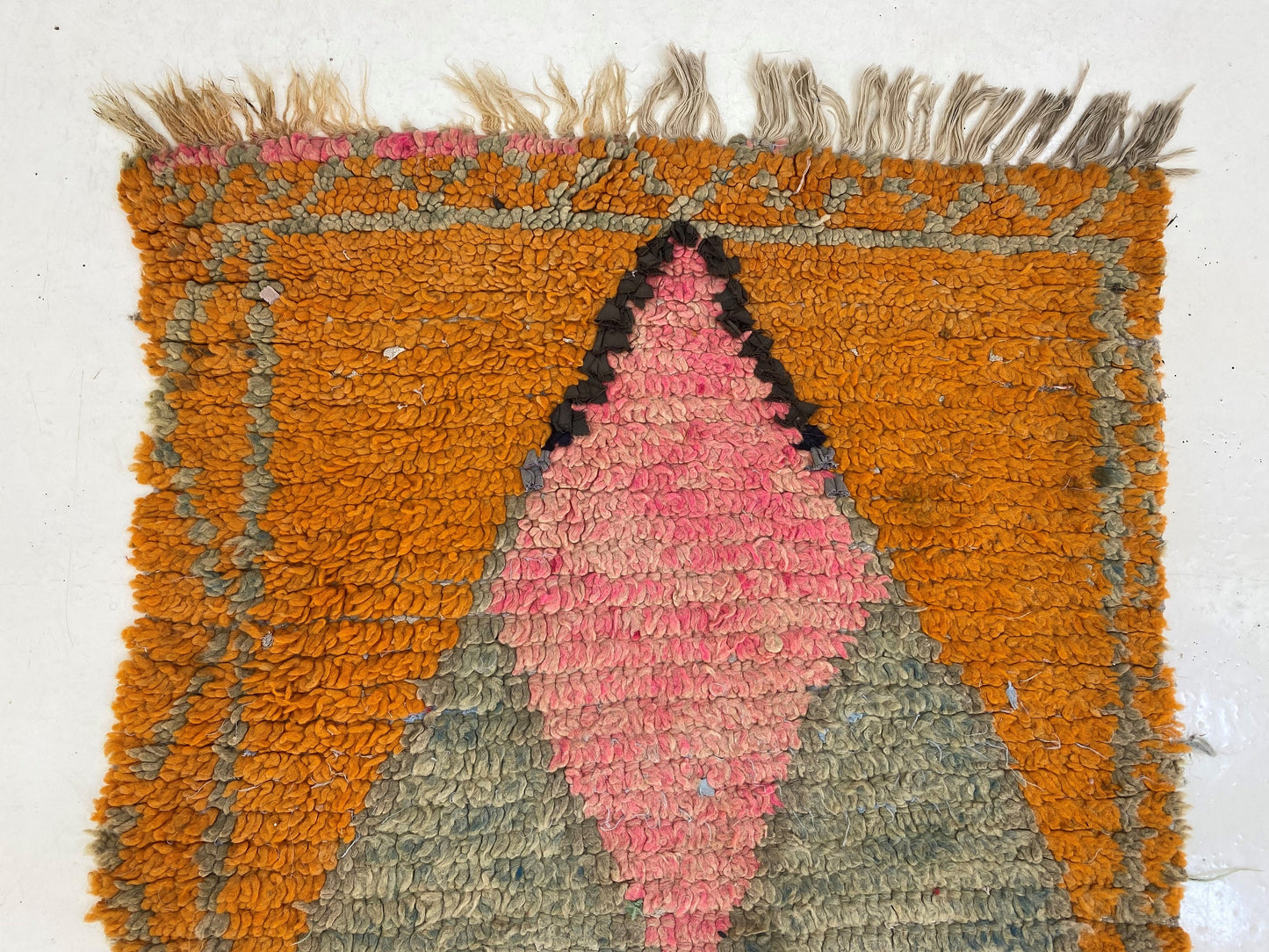 3x9 Vintage Moroccan Runner Rug, Bohemian Home Decor.