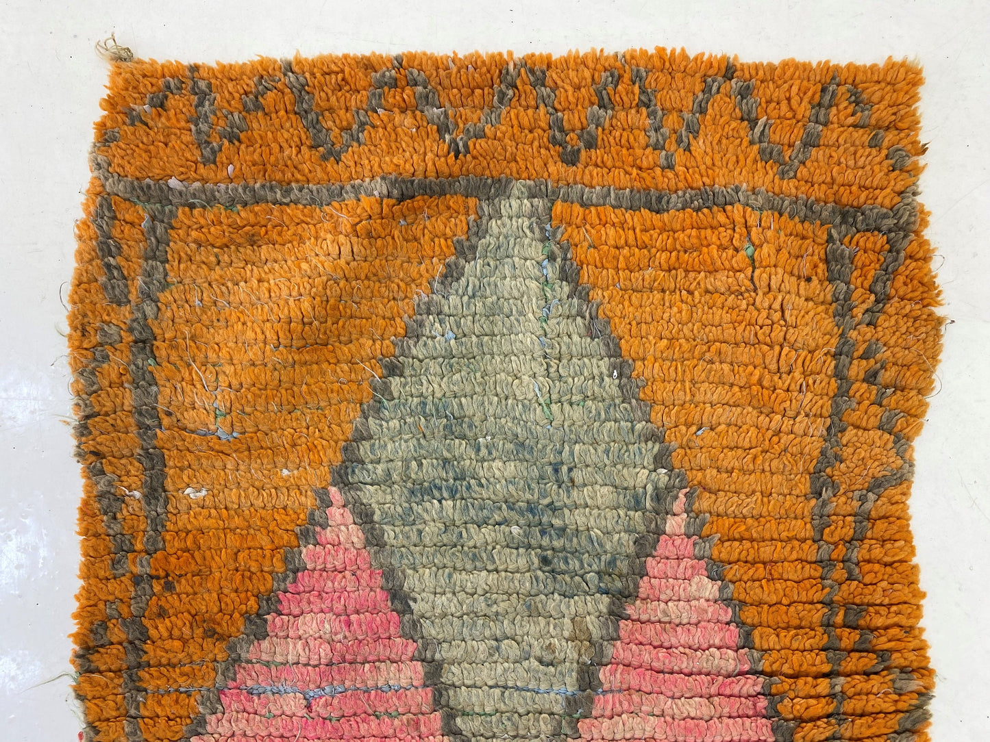 3x9 Vintage Moroccan Runner Rug, Bohemian Home Decor.