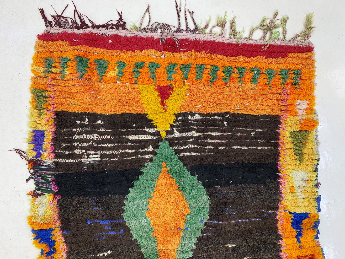Small Vintage Moroccan Area Rug 3x5, Eclectic Home Decor.