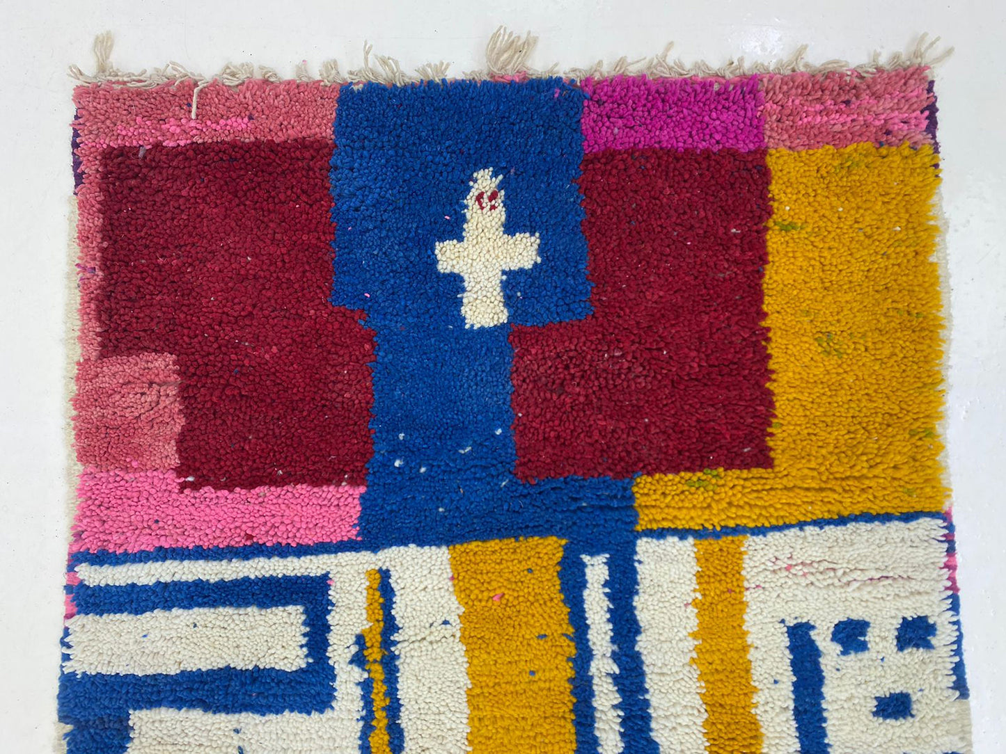 Custom Colorful Boho Rug, Handwoven Moroccan Berber Style.