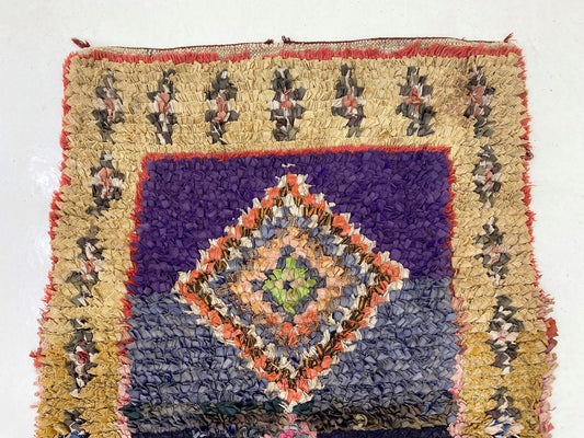 Small Vintage 3x6 Rug, Moroccan Rug, Cool and Stylish Rug.