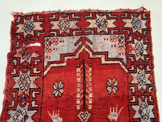 6x9 Unique Bohemian Moroccan Area Rug, Colorful Vintage Home Decor.