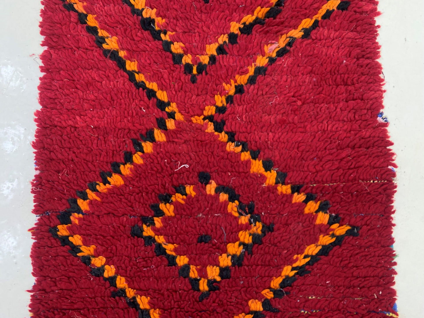 Tapis de couloir marocain étroit 2x8, tapis de couloir vintage unique pour la maison.