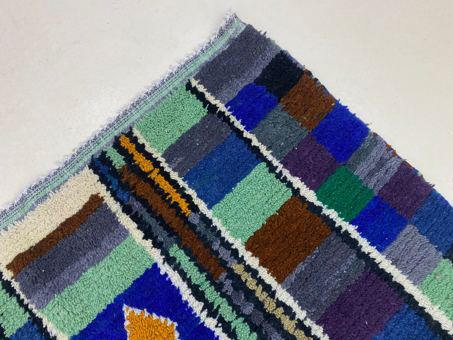 Unique Handwoven Berber Moroccan Rug, Tribal Style Area Rug.