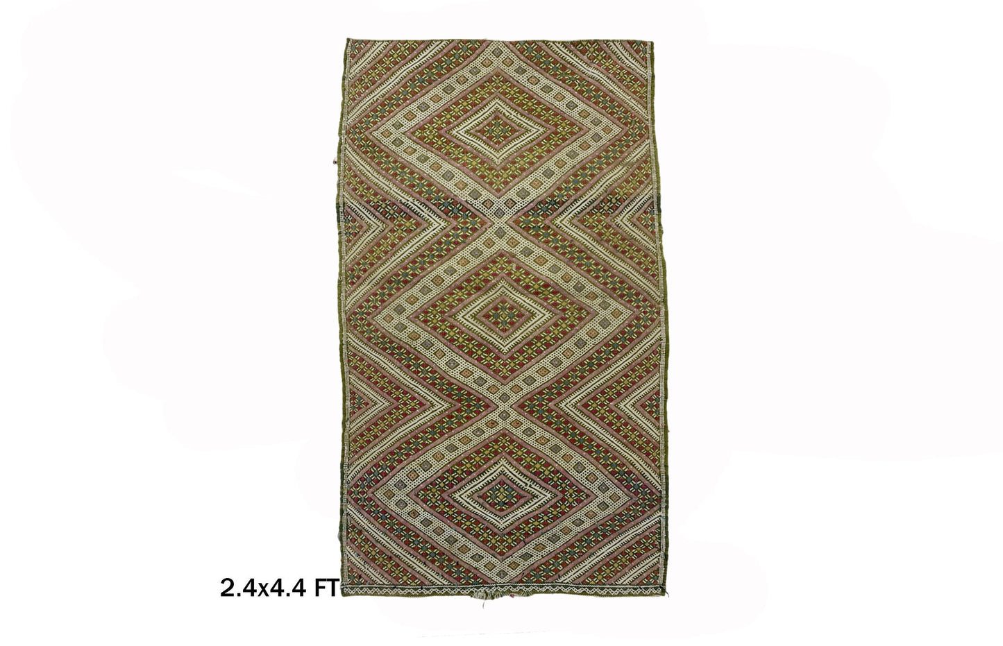 Berber Small Moroccan Rug 2x4, Vintage Unique Home Decor.