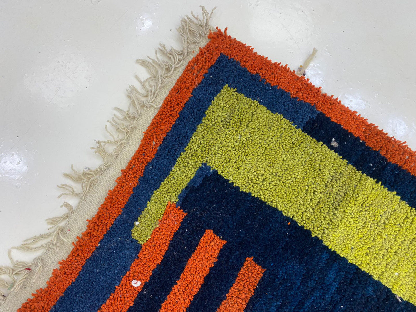 Custom Handwoven Wool Rug, Colorful Moroccan Berber Area Rug.