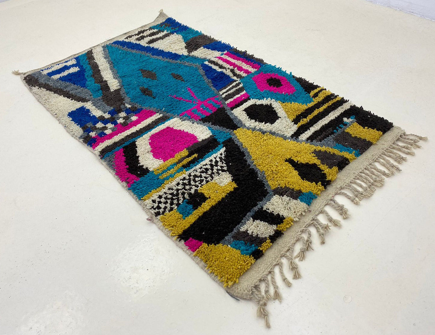 Handmade Wool Moroccan Rug, Custom Berber Area Rug.