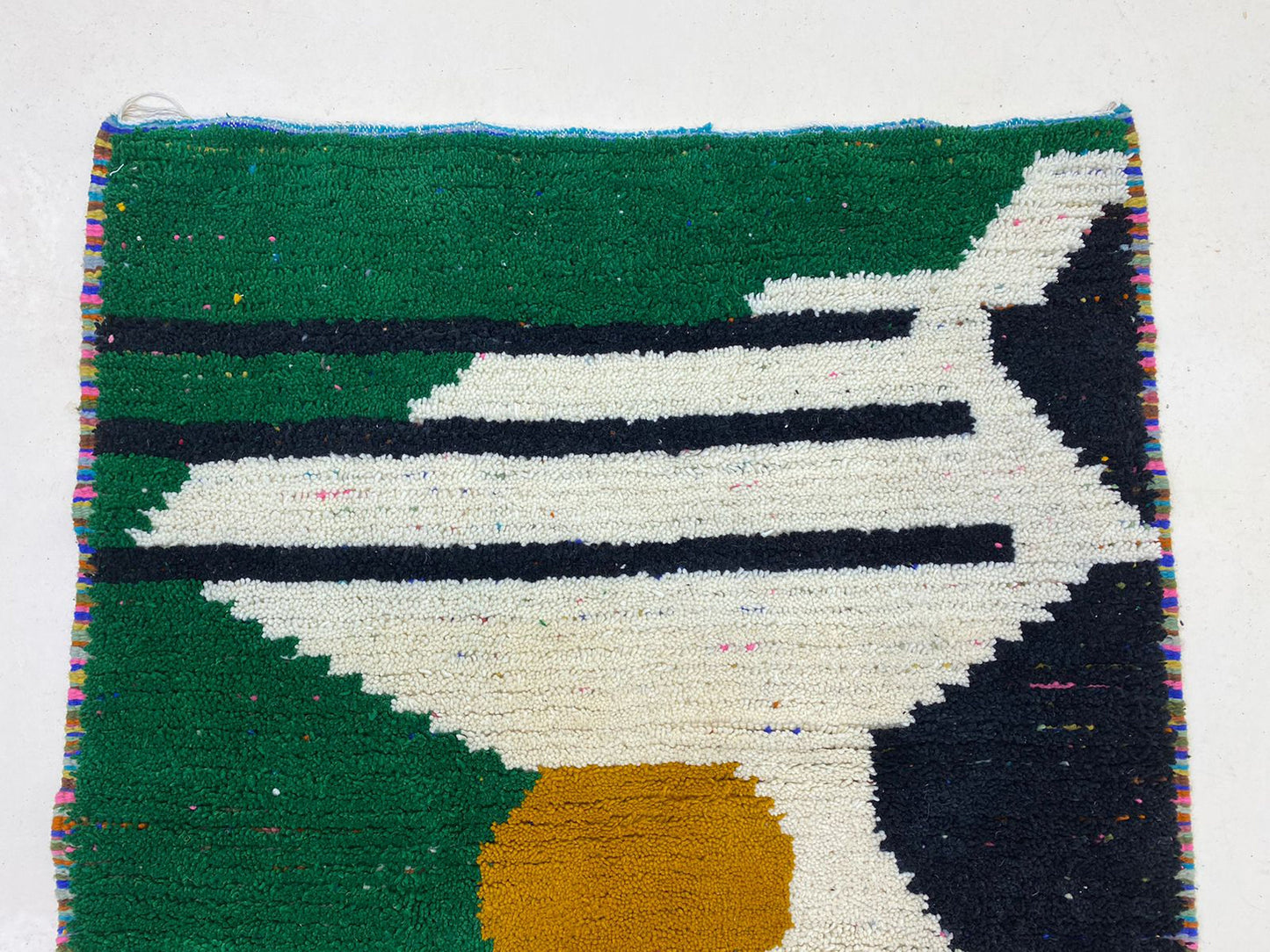 Moroccan Inspired Colorful Berber Rug, Boho Style Rug.