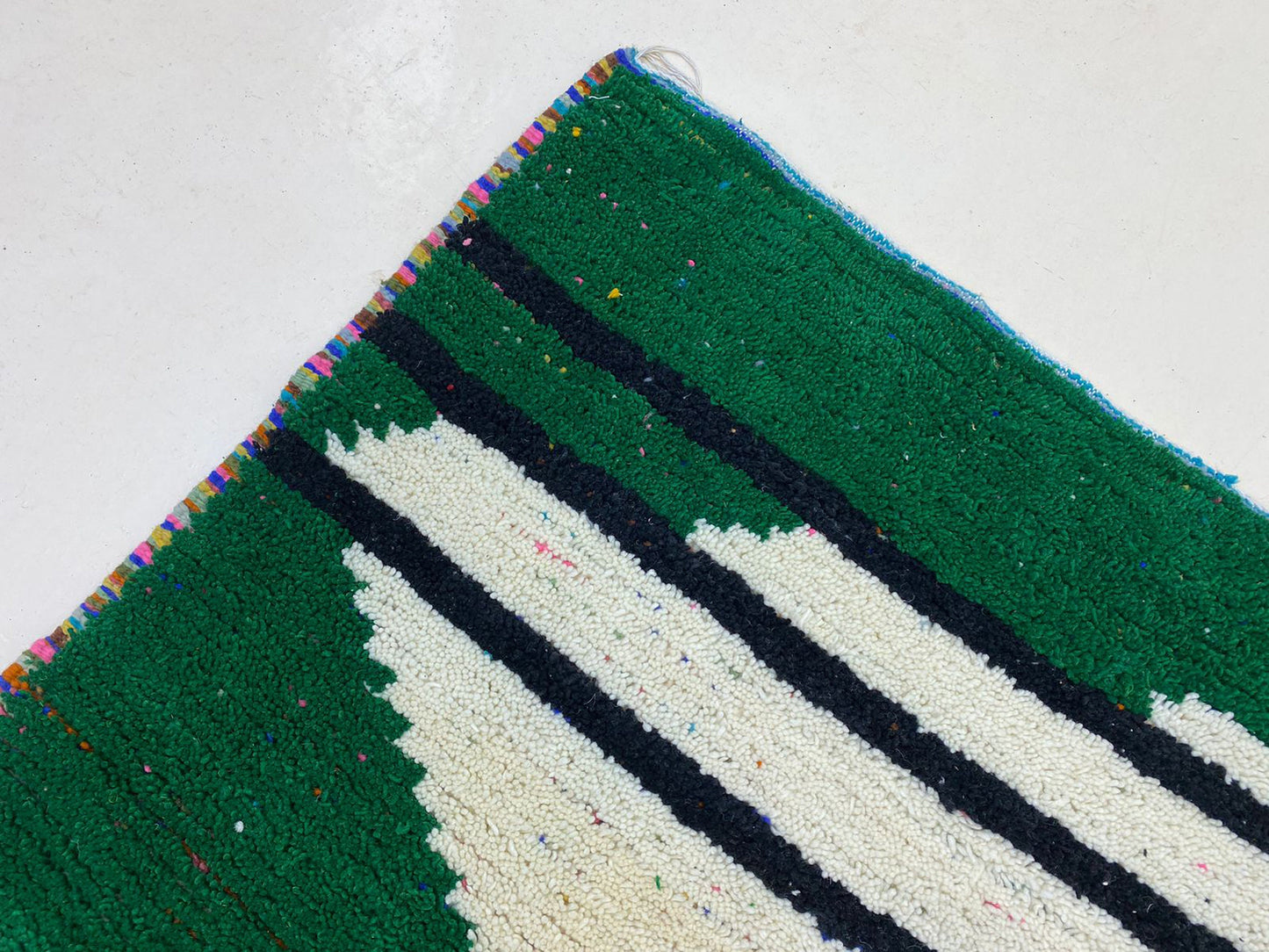 Moroccan Inspired Colorful Berber Rug, Boho Style Rug.