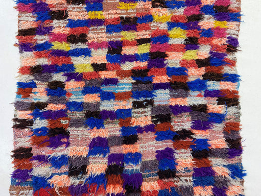 Tapis marocains vintage 4x6, tapis traditionnel coloré.