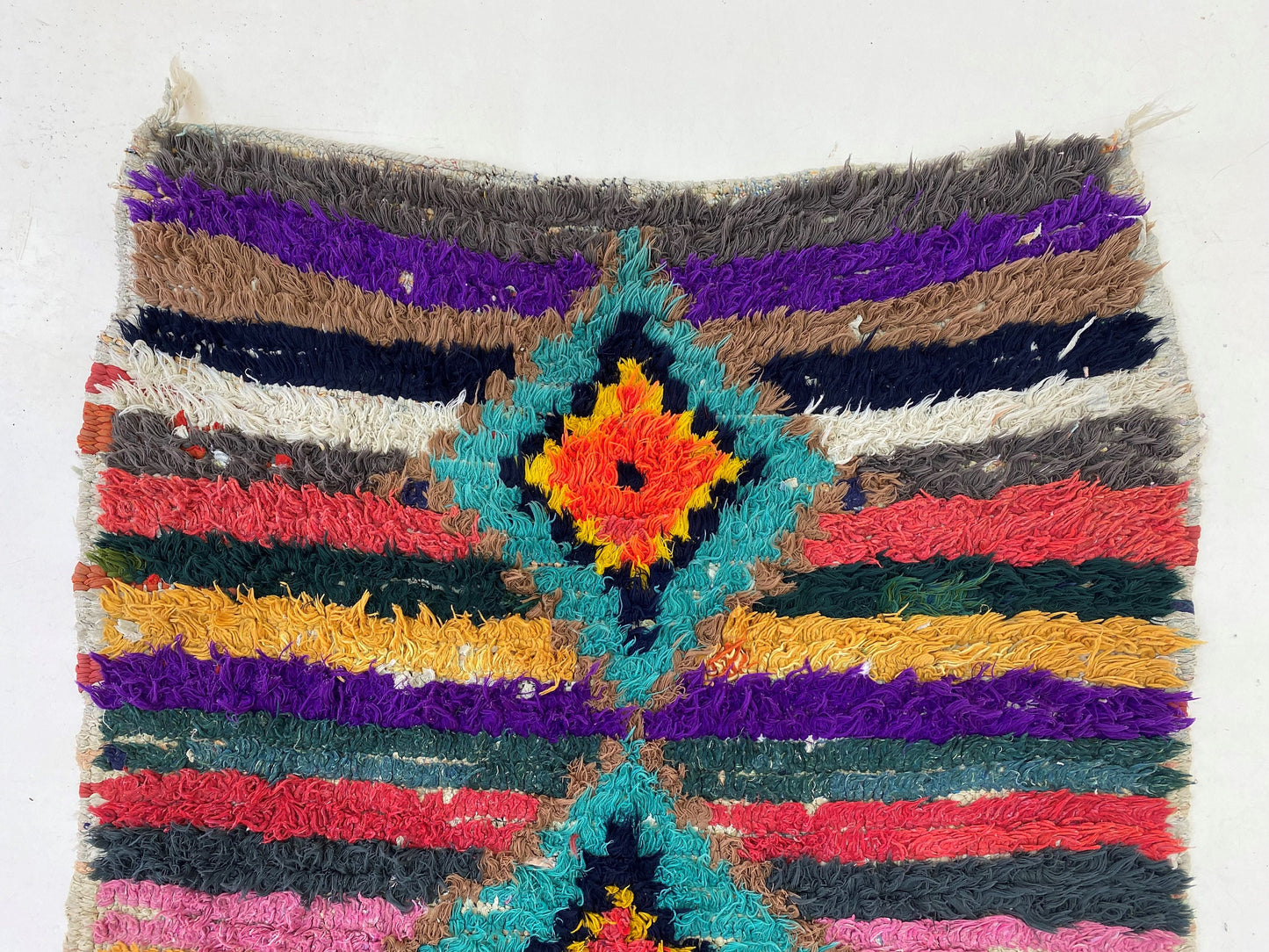 3x9 Moroccan Runner Rug, Vintage Runner Rug for Boho Home Decor - Colorful Berber Style.