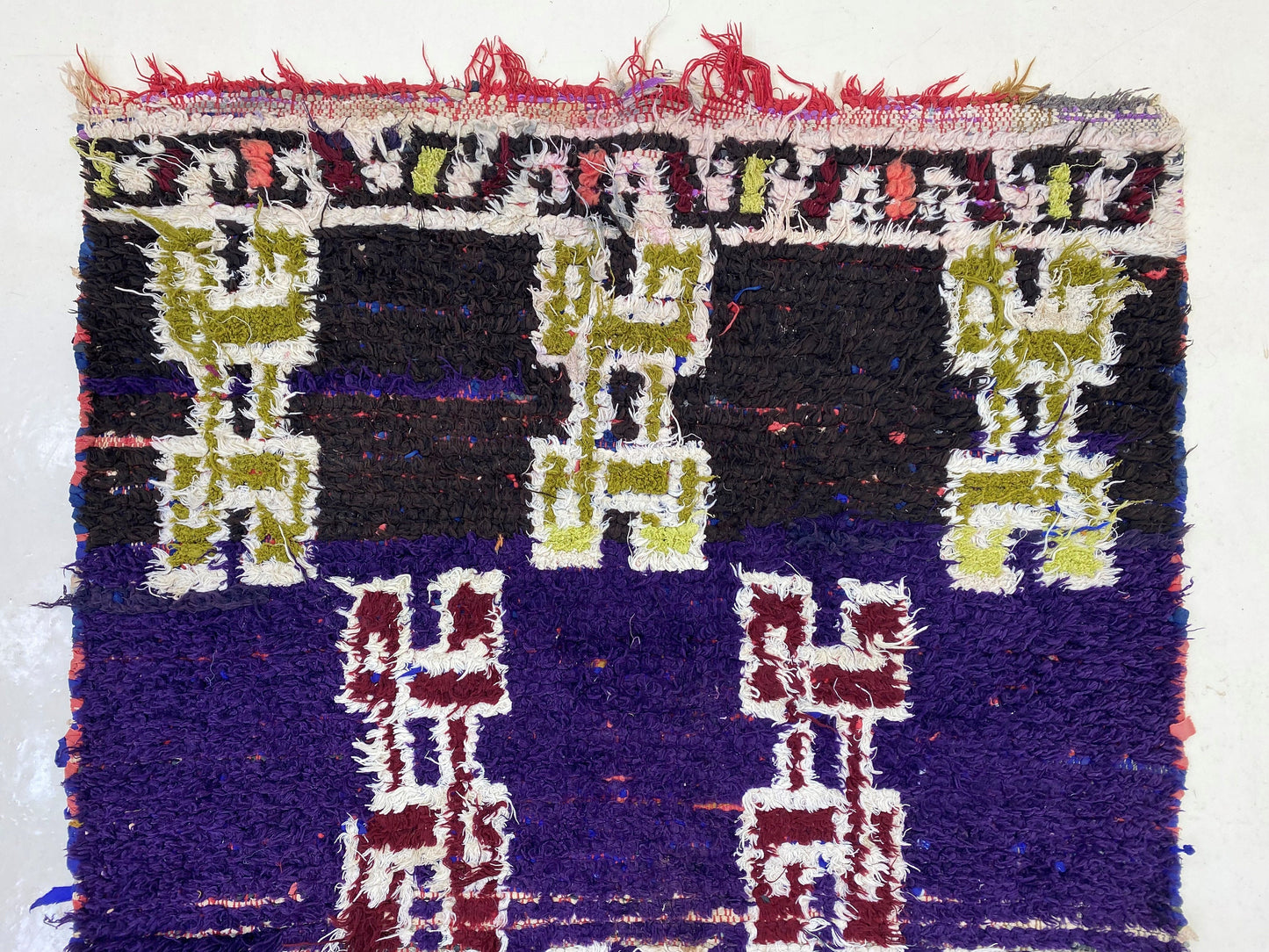 Vintage Moroccan Rug Runner, 3x9 Vibrant Berber Rug, Unique Geometric Runner.