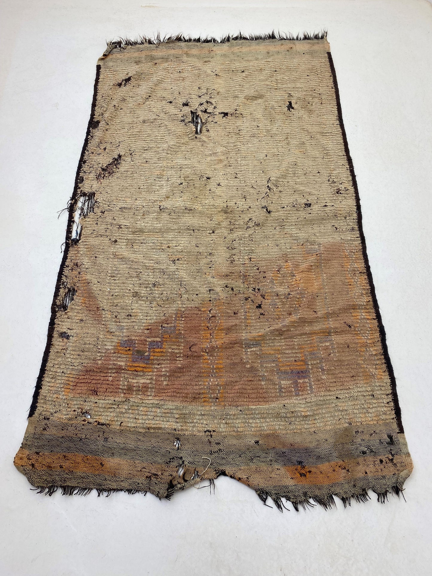 Moroccan Rug, Vintage Flatweave Rug, large Berber area rug.