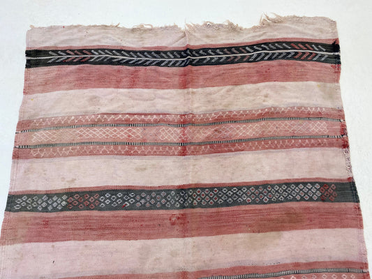 Flatweave Vintage Moroccan Area Rug 5x9 ft.