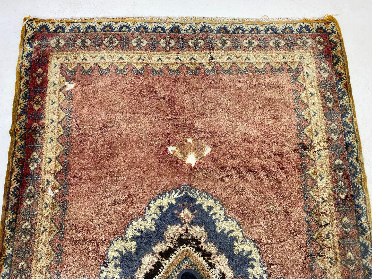 Unique Bohemian Moroccan Area Rug 6x9 ft.