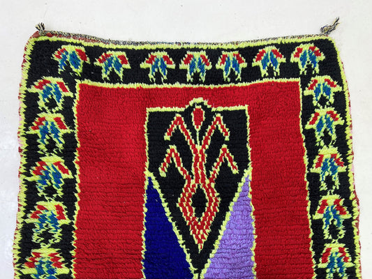 Narrow Moroccan Runner, Vintage Boho 8x3 Runner Rug.