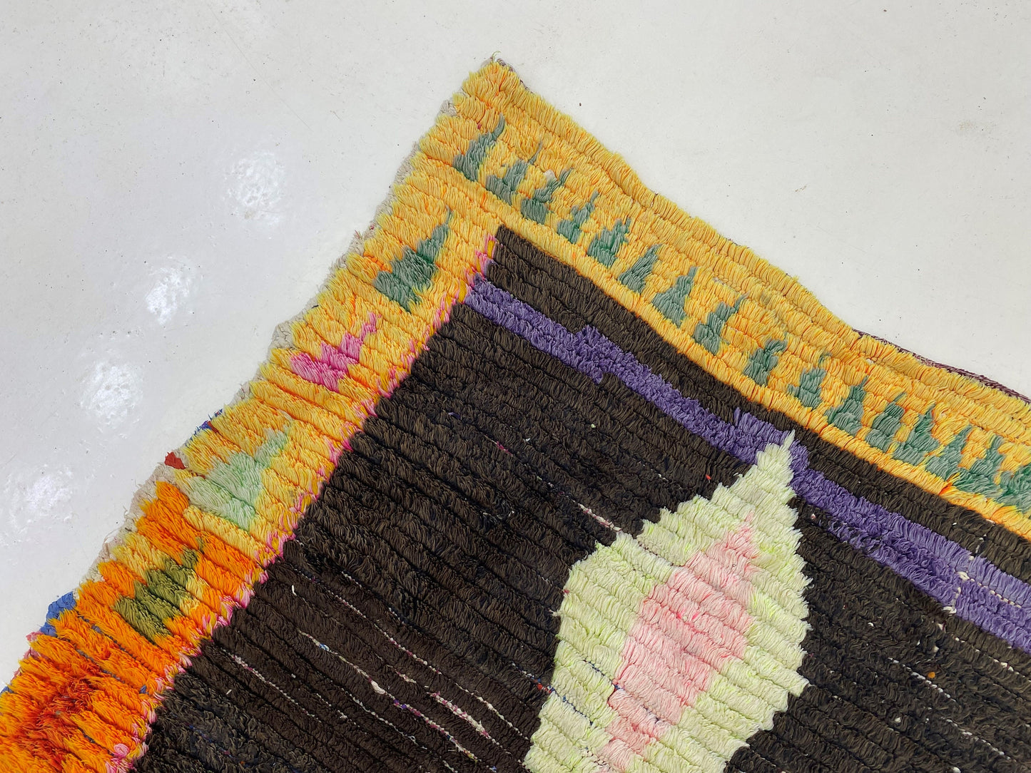 Small Vintage Moroccan Area Rug 3x5, Eclectic Home Decor.