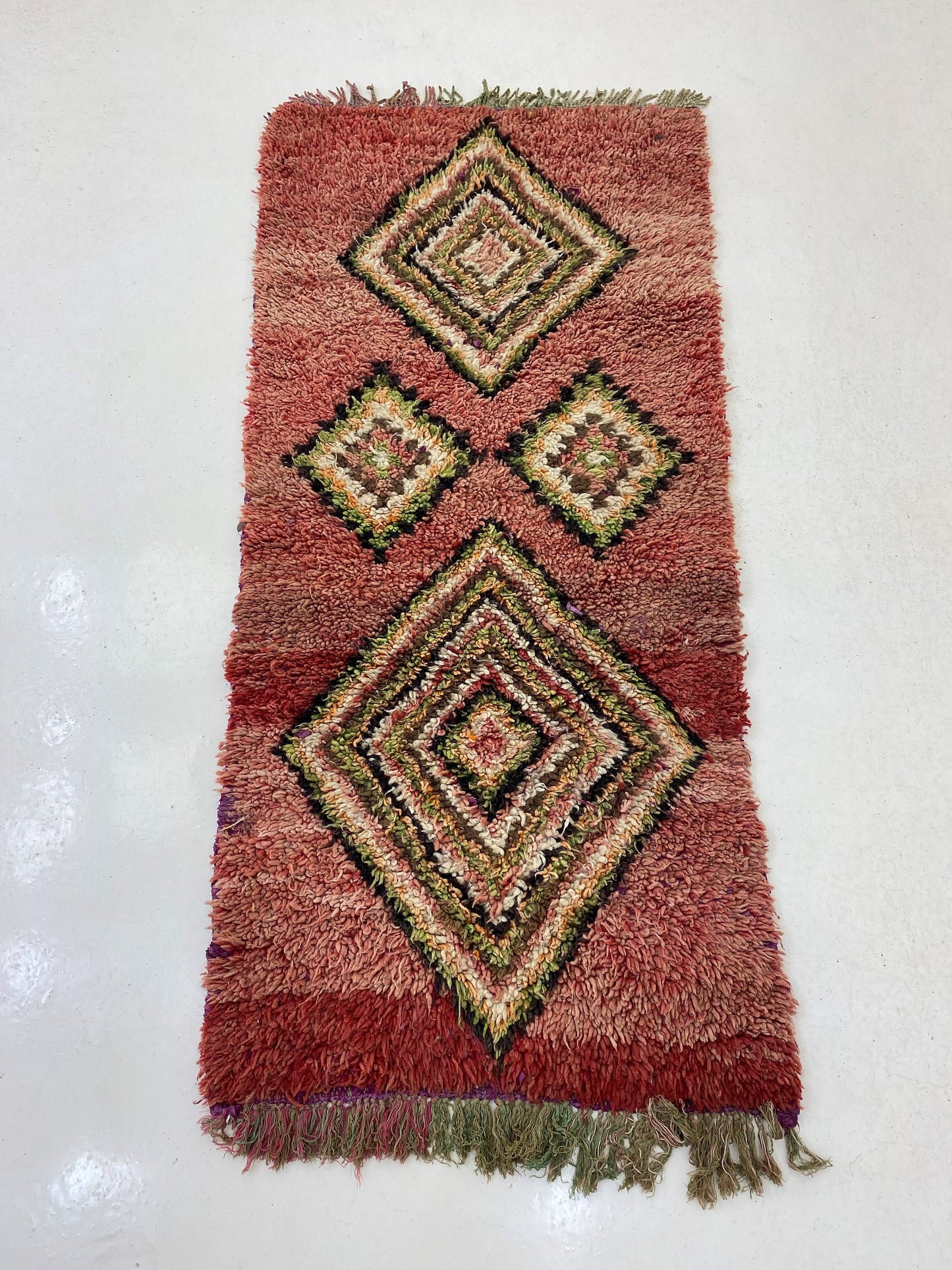 Diamond Berber 3x6 Runner, vintage Bohemian Runner, Moroccan Runner Rug.