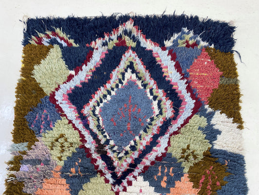 Narrow 3x9 Runner, Vintage Berber Runner, Moroccan Runner Rug.