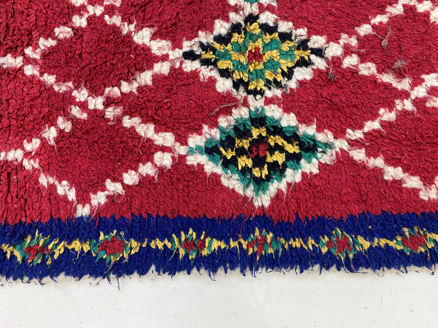 Small Berber Moroccan Rug 2x4, Vintage Colorful Home Decor.