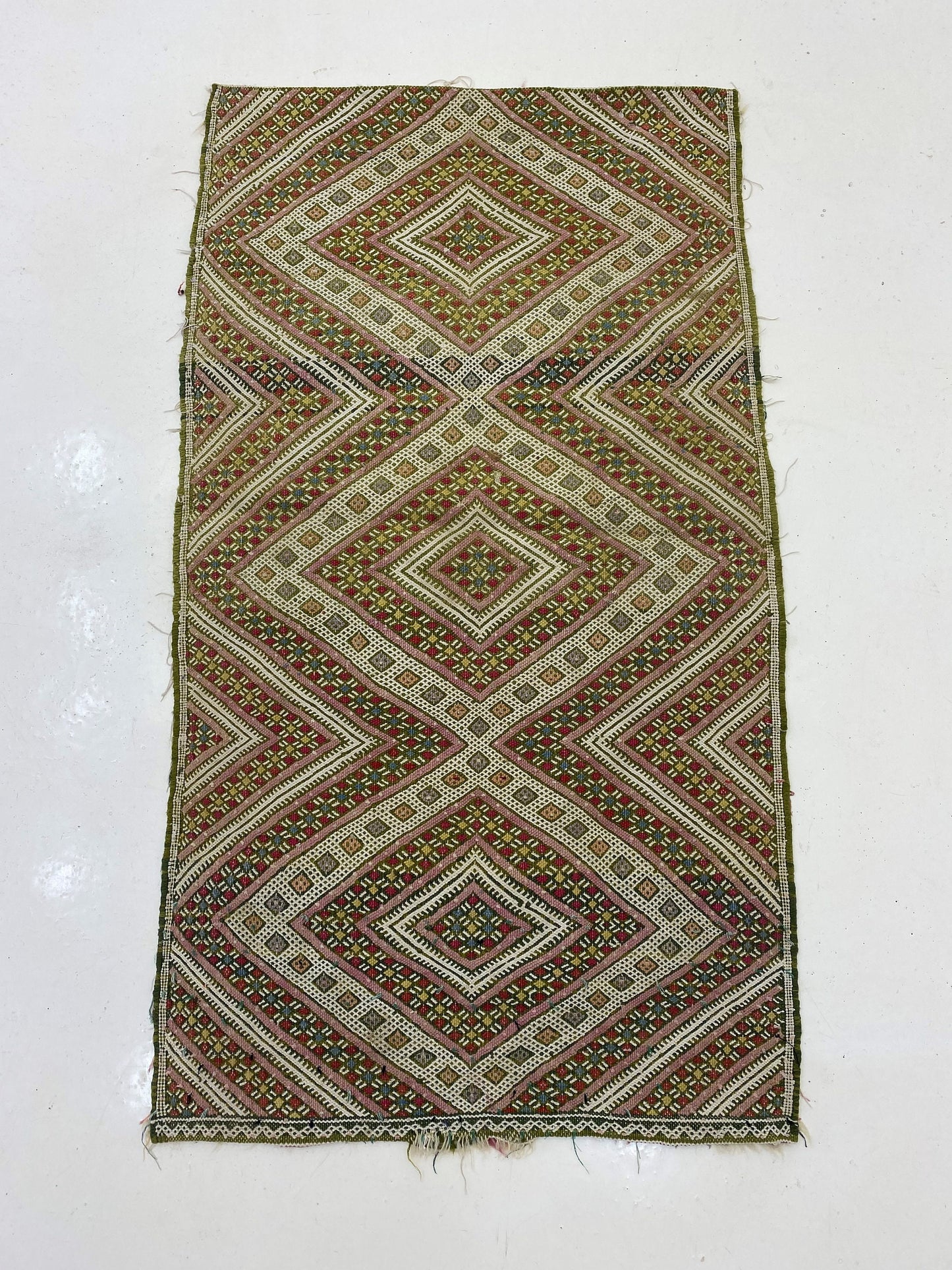 Berber Small Moroccan Rug 2x4, Vintage Unique Home Decor.