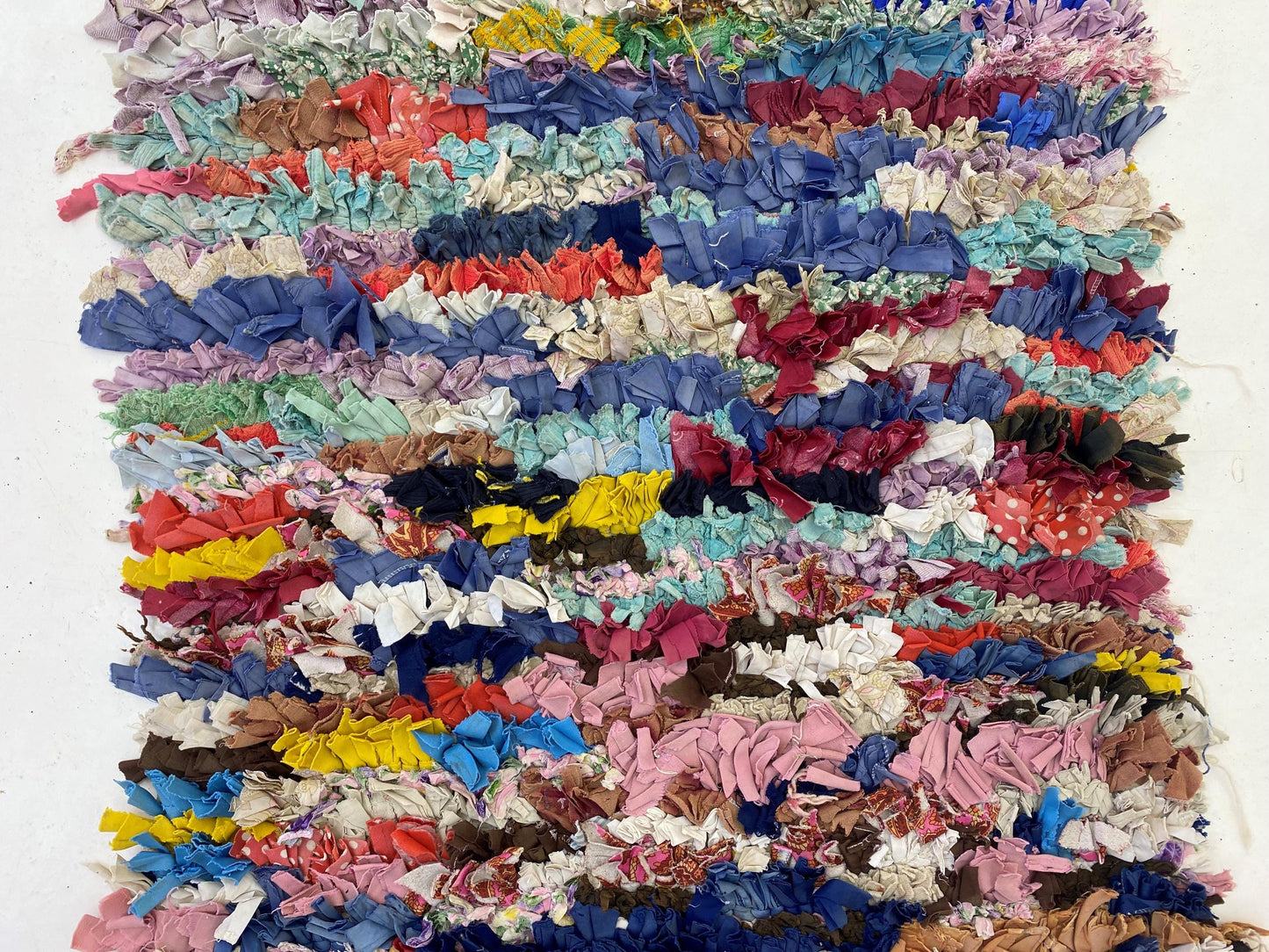 Vintage Moroccan Runner Rug 3x6– Boucherouite Runner.