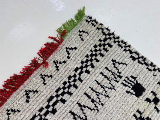 Small Unique Moroccan Rug, 3x5 Vintage Area Rug.