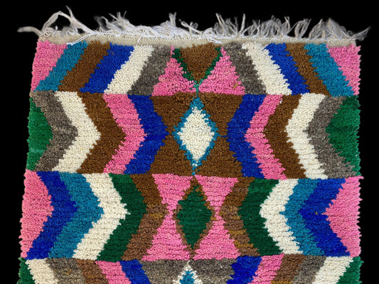 Handwoven Moroccan Runner: custom Berber Wool Hallway Rug!