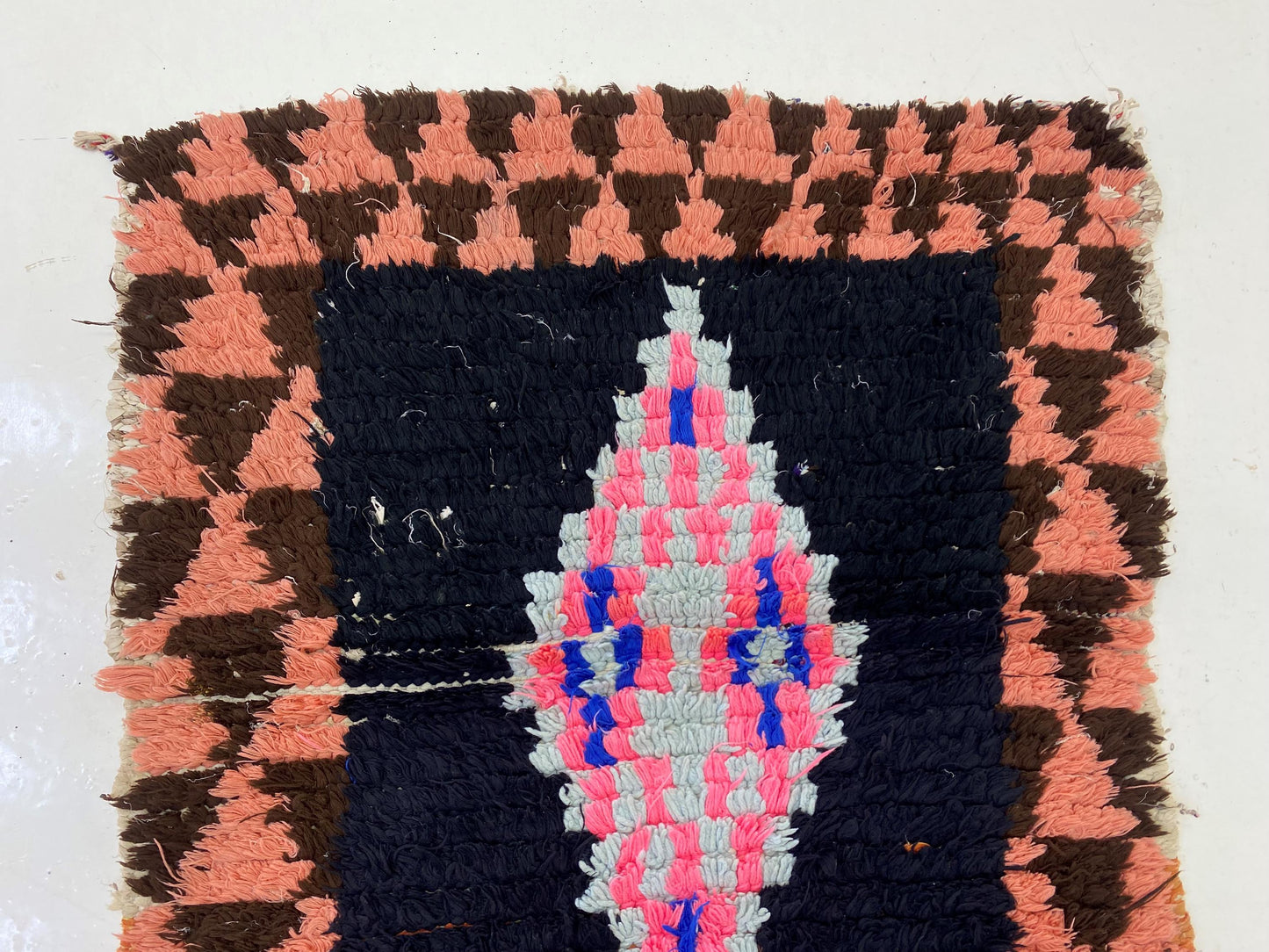 Vintage Moroccan Runner Rug, Colorful Home Decor.