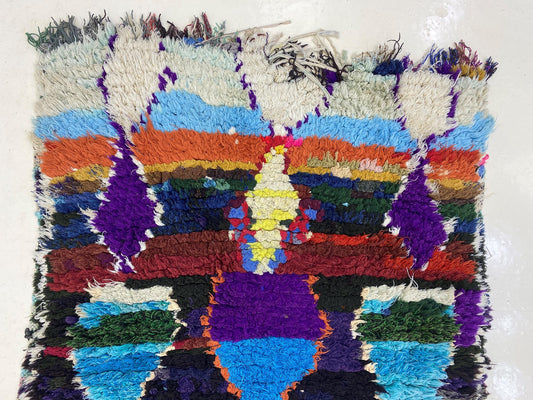 Tapis de couloir marocain 3x6 : décoration d'intérieur vintage unique.