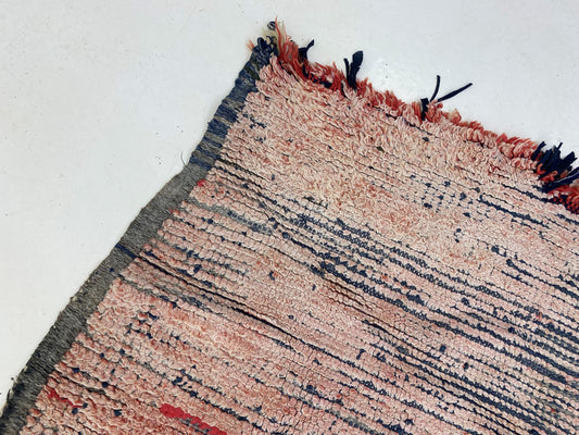 Moroccan Unique Runner, 3x7 Wool Vintage Runner.