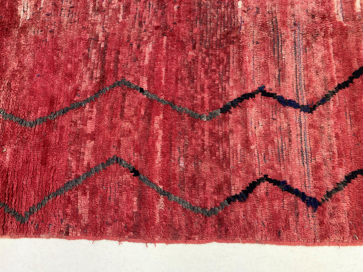4x6 Moroccan Rug, Striped Vintage Wool Rug.