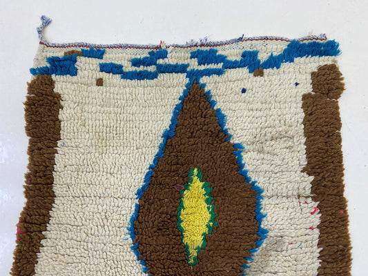 Narrow 2x7 Moroccan Runner, Small Colorful Rug Runner.