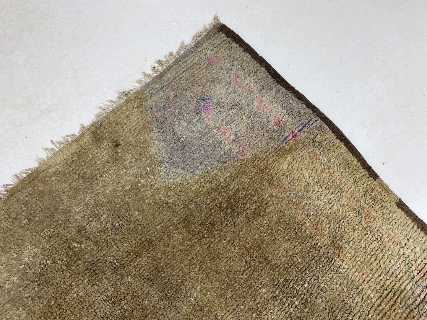 Moroccan Rug: 5x9 Vintage Area Rug, Wool Berber rug.