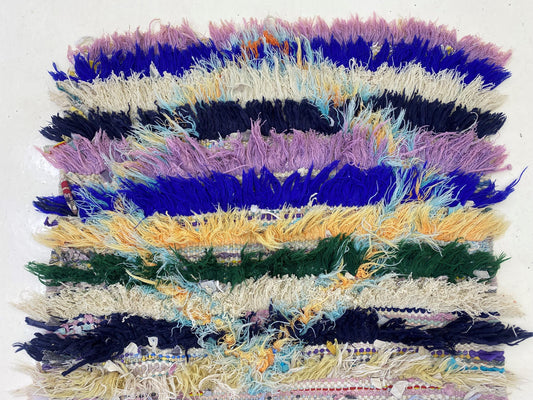 Small Moroccan 2x5 Runner, Vintage Boho Rug Runner.