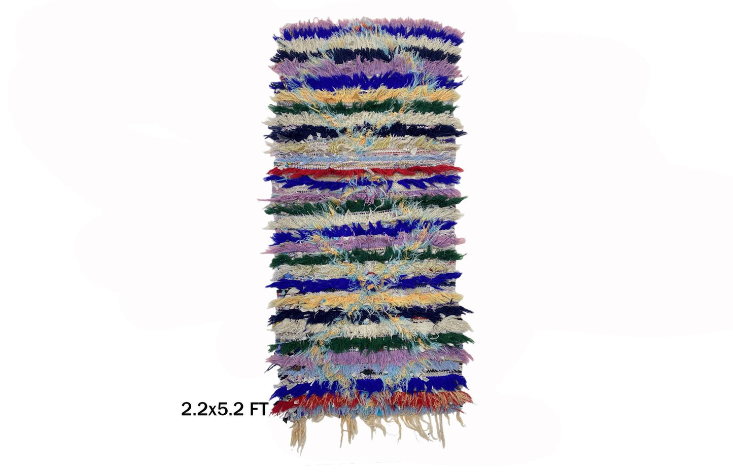 Small Moroccan 2x5 Runner, Vintage Boho Rug Runner.