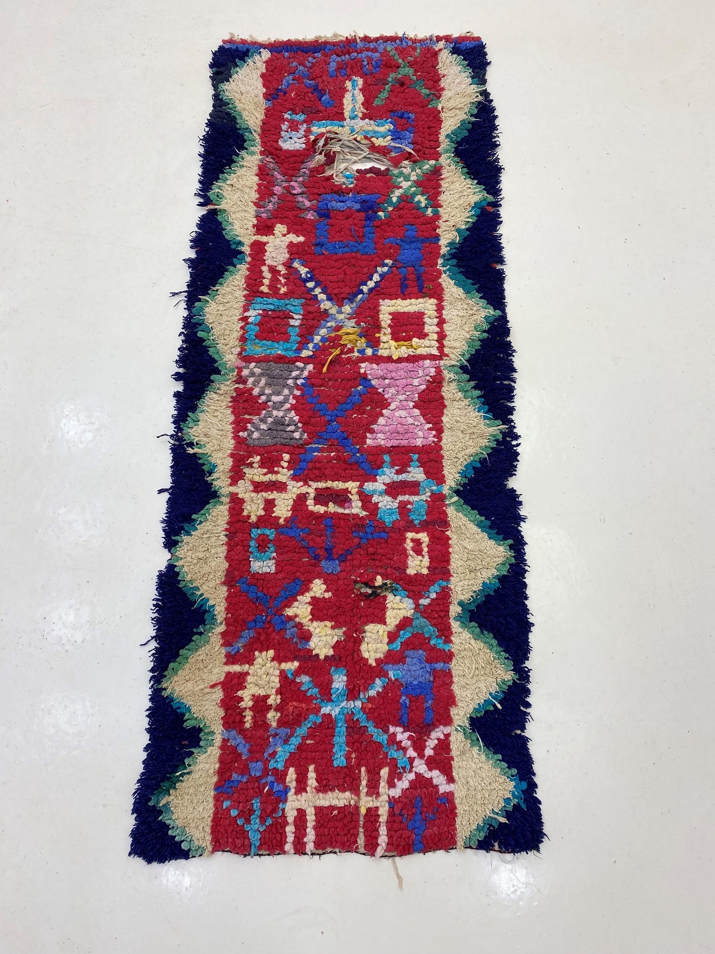 Small Abstract Moroccan Runner 2x6.