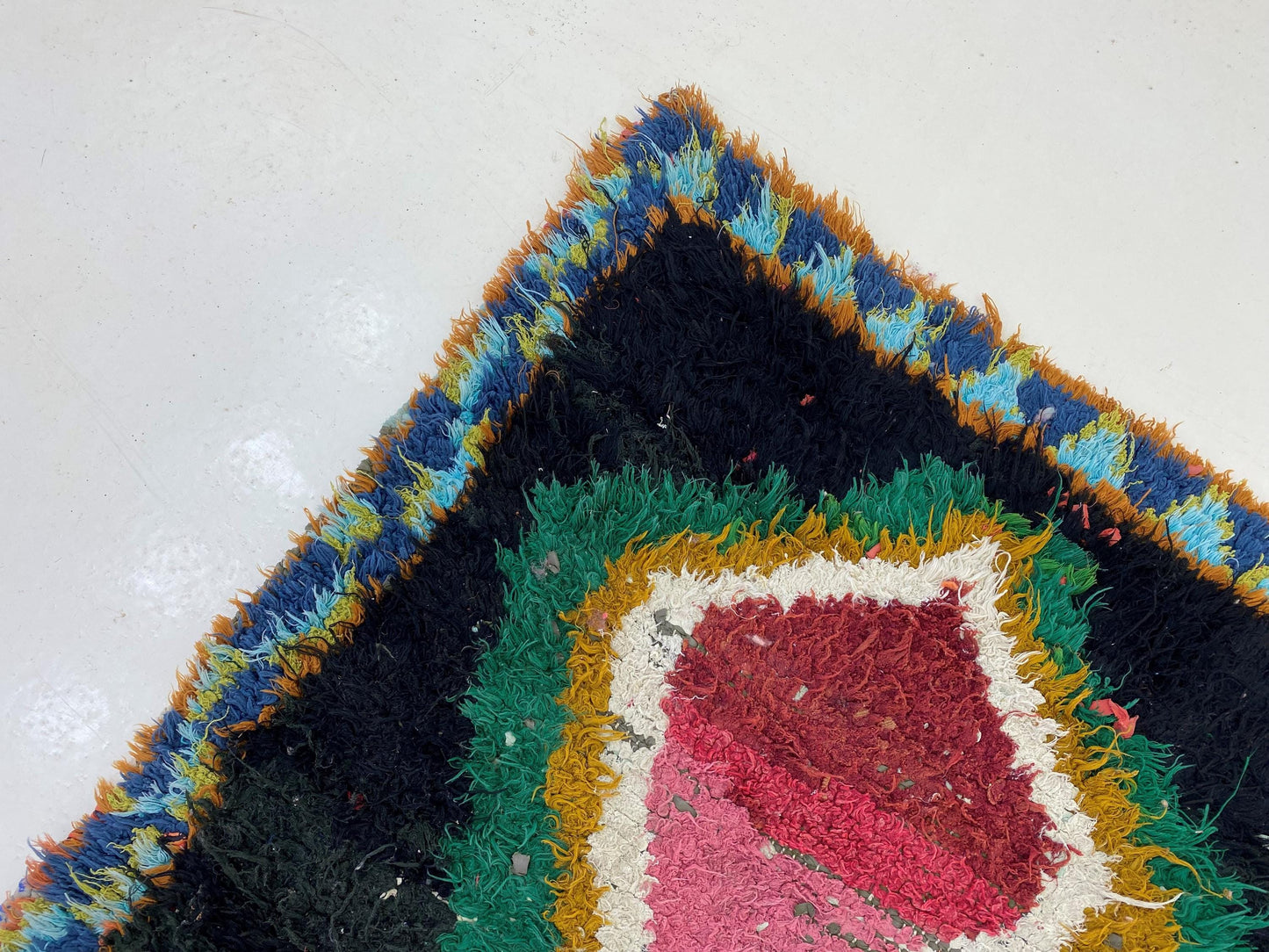 Moroccan Runner 3x7: Berber Vintage Diamond Runner.