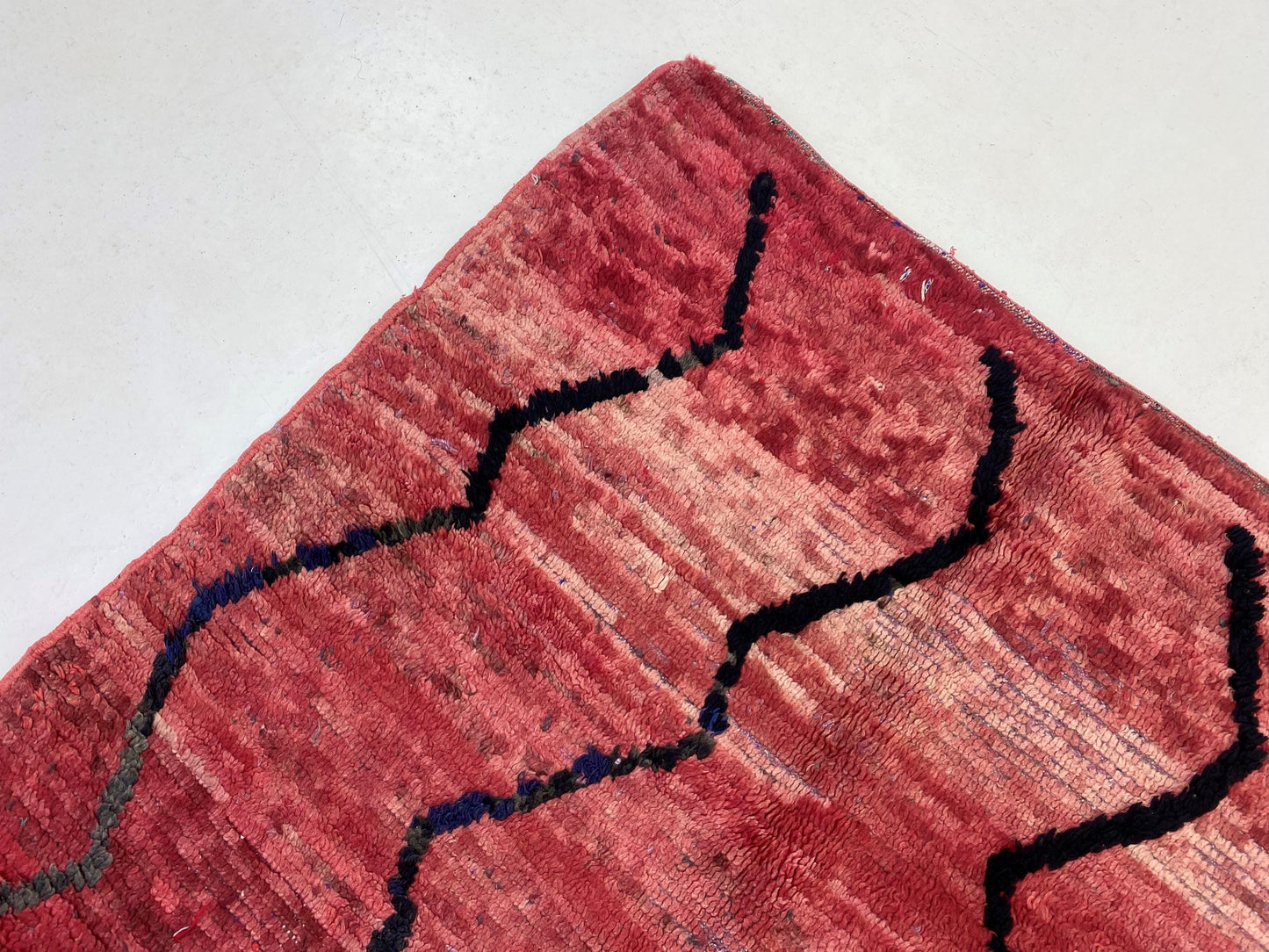 4x6 Moroccan Rug, Striped Vintage Wool Rug.