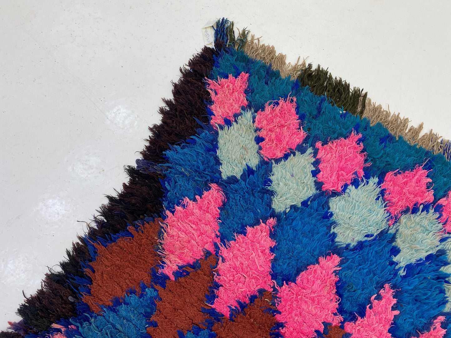 Diamond Moroccan 3x8 Runner, Berber Colorful Rug Runner.