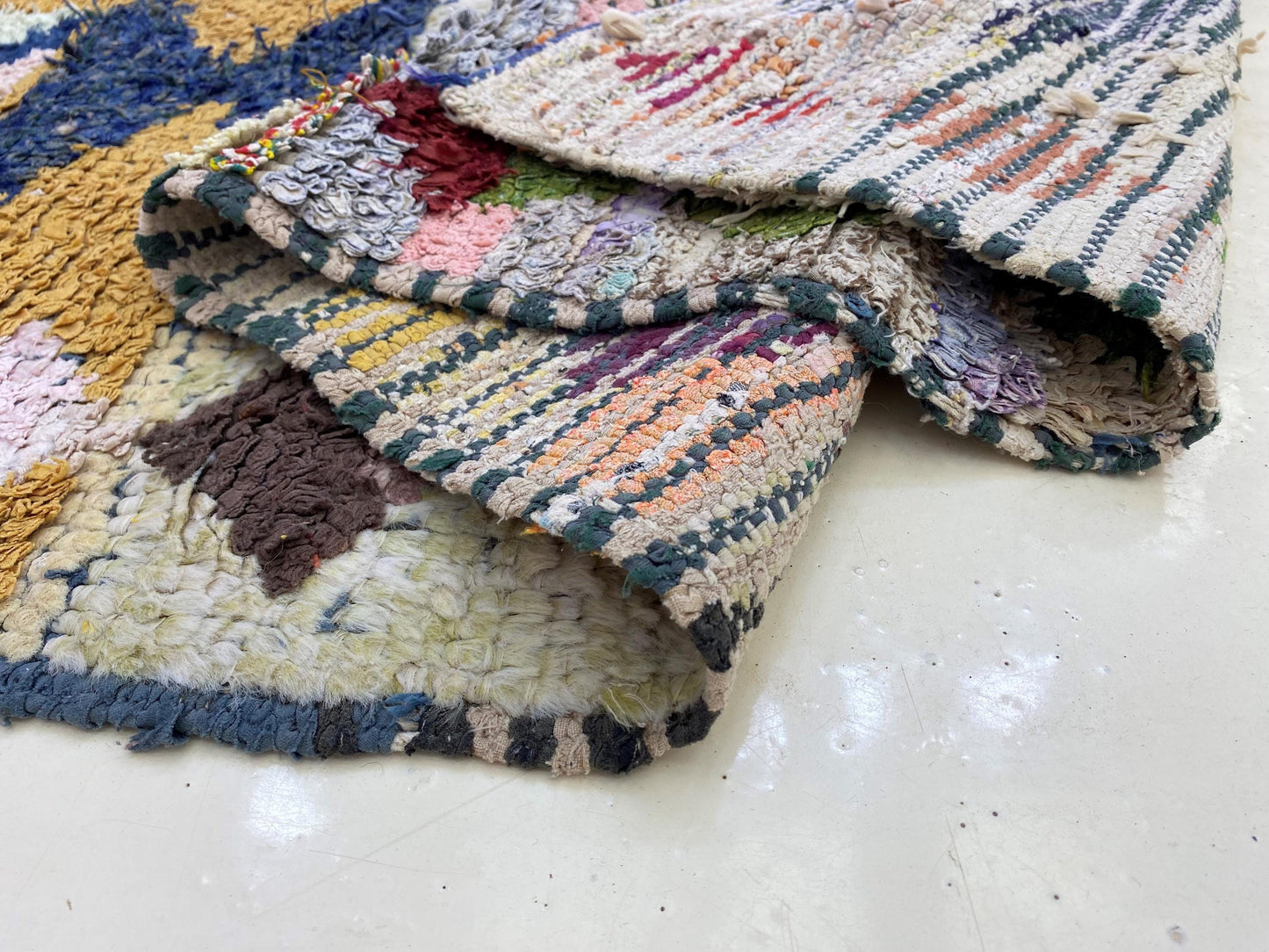 Small Moroccan runner: Vintage Colorful 2x6 Rug Runner.