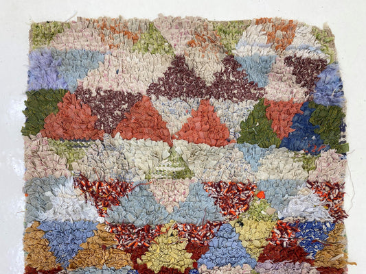 Small 3x6 Moroccan Runner, Diamond Berber Rug Runner.