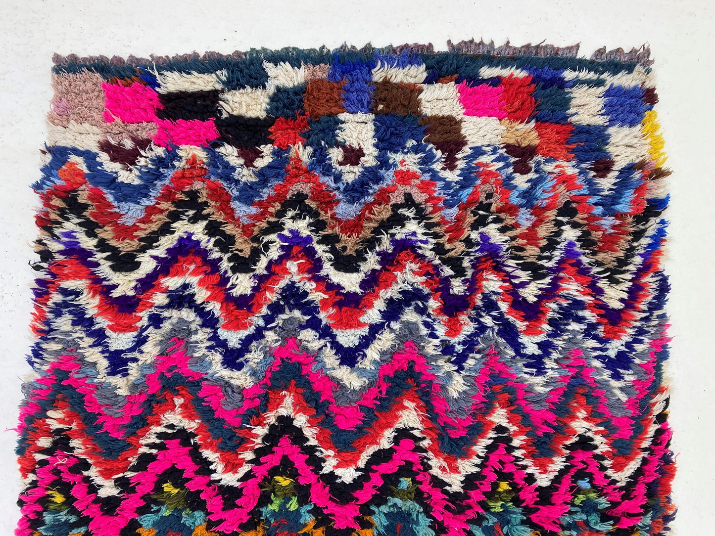 Extra Narrow Moroccan 2.5x10.5 Runner, Vintage Berber Runner.