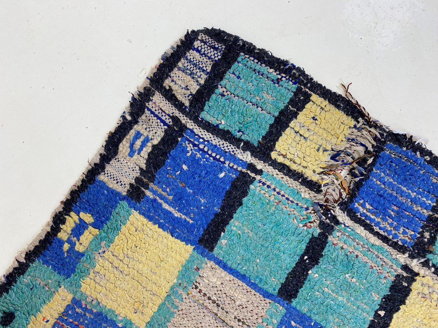 Stylish Small Moroccan Rug, 2x5 Unique Vintage Rug.